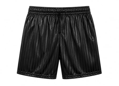 L S U Black PE Shorts for Adults Children Boys Girls Summer School Sports Shadow Stripe Kids(9-10Y)