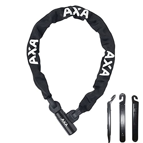 Axa Kettenschloss Linq 100 - L&auml;nge 100 cm - Durchmesser 9,5 mm Schwarz inkl. Reifenheber