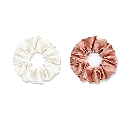 townssilk Silk Skinnie Hair Bobbles hairscrunchies 100% Pure Mulberry Silk 22 Momme Hair Friendly Luxury Elastic Hair Bobbles Colour Luxury diamonds - Image 2