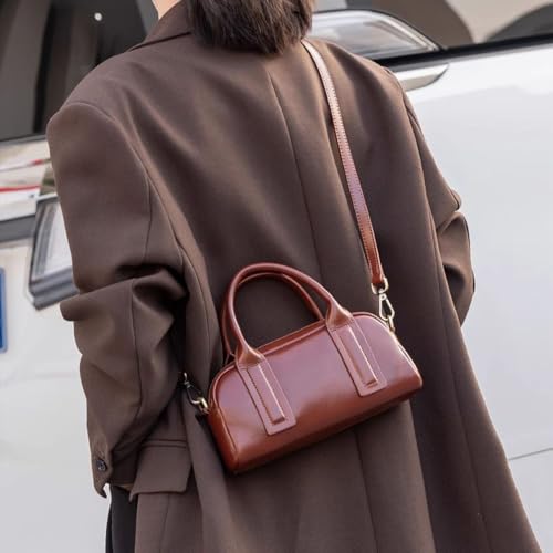 Crossbody Purse for Women，Small Soft Real Leather Handbags Purses Sling Shoulder Bag Adjustable Shoulder Strap2
