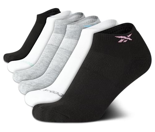 Image of Reebok Womens Low Cut Socks 6 Pack Cushioned Athletic Performance Socks | Breathable, Moisture-Wicking Fabric with Arch Support, a Comfort Toe Seam and Flexible Stretch Fit