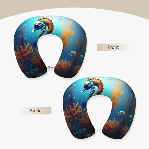 Almohada de espuma viscoelástica u-shaped lavable miniatura 2