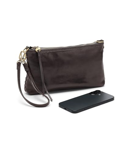 Image of HOBO Darcy Leather Convertible 3-in-1 Crossbody Bag with Removable & Adjustable Strap, Exterior Phone Slip Pocket