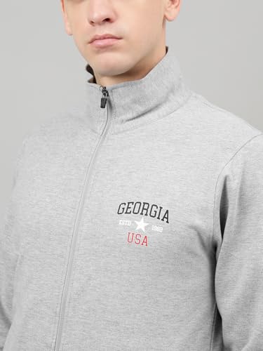 Image of Men's Winter Fleece Tracksuit | Zip-Up Sweatshirt & Track Pants, Soft Fleece Fabric, Warm 2-Piece Sportswear for Gym, Streetwear & Casual Wear |FTS-77