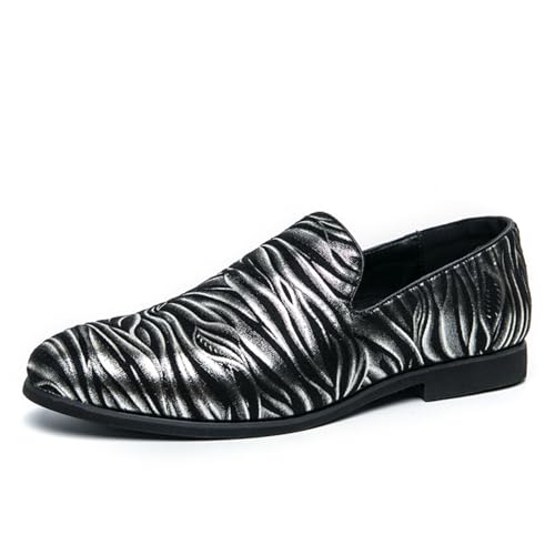 Men's Trendy Textured Loafers, Fashionable Formal Footwear - Perfect for City Explorations, Business Events & Daily Wear