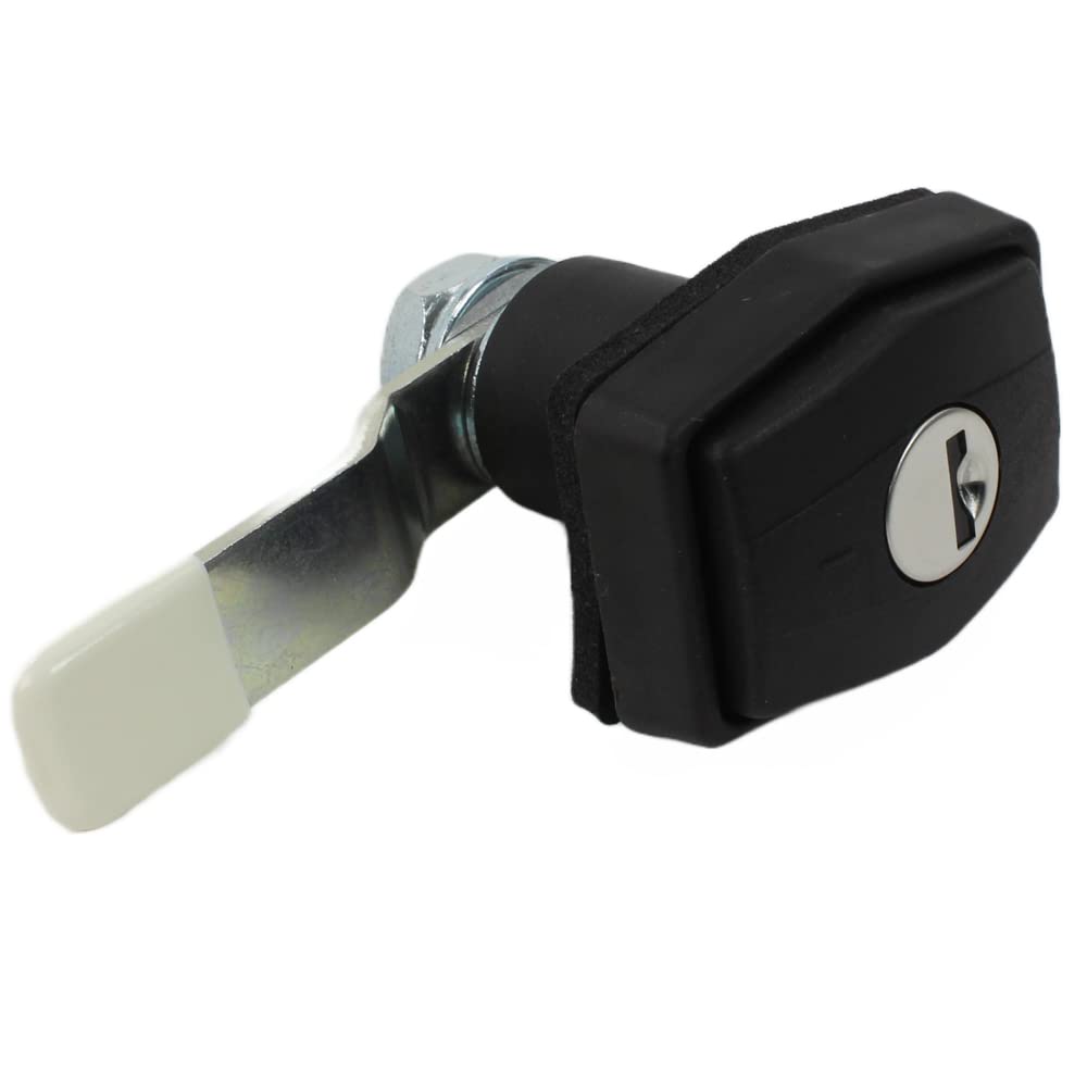 STS Push Lock Klappenschloss Hexagon in schwarz für z.B. Serviceklappe Wohnwagen Wohnmobil Caravan Boot