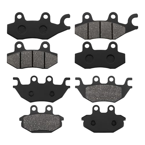 Image of ZICOO Front and Rear Brake Pads for Kawasaki Mule Pro FXT FX KAF820 KAF 820 2015-2021, Mule Pro DXT DX KAF 1000 KAF1000 2016-2017