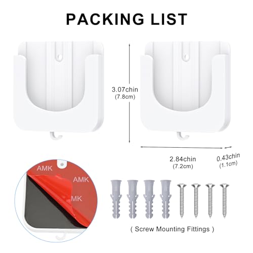 Image of 2 Pack Self Adhesive Wall Mount Bracket for Tapo Indoor Security Camera C100 /C101 /C110 /C111 /Kasa Smart Security Camera EC60 /KC400 /KC100 /KC105 No Drilling Wall Mount Bracket for TP-Link Camera