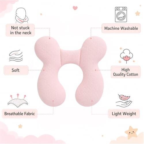 Almohada de soporte para cabeza de bebé recién nacido miniatura 5