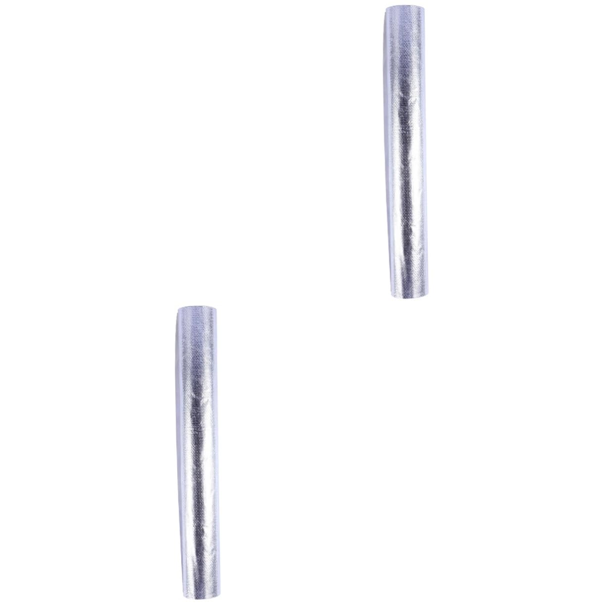 HAWILLOSCH 2pcs Adhesive Backed Aluminum Foil Heat Cover Mat Heat Protection Cloth for Self-Adhesive Tape for Sealing Waterproofing
