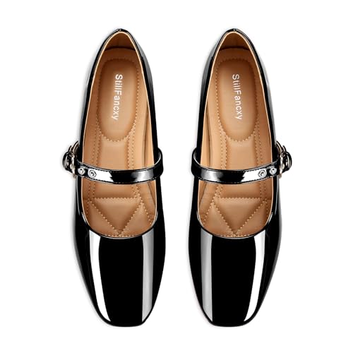 Image of Leopard Flats for Women Mesh Ballet Flats Mary Jane Animal Print Shoes Slip On Casual Breathable Ballerina Flats