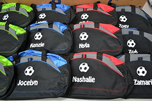 Personalized Soccer Duffel Bag, Men and Women, Sport Bag with Monogrammed Name, Navy3