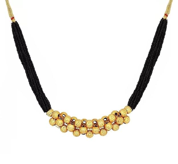 Fashions Maharashtrian tanmani Wedding Marathi Tushi Mangal sutra Tanmaniya Mani Mala Thushi Mangalsutra Necklace Set for Women (B0D1CLY9M7) Amazon Price History, Amazon Price Tracker