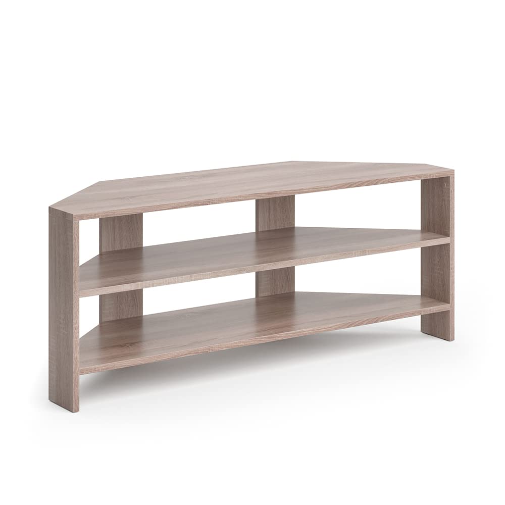 scaffale tv vicco sonoma 114 x 45 cm per schermi fino a 55 pollici