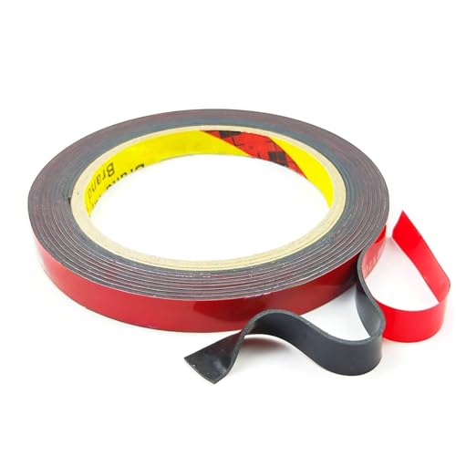 Image of Double Sided Tape Heavy Duty, Strong Adhesive vhb 5952 Mounting Tape 1 /2 IN x 18 FT, Waterproof Foam Tape for Automotive Trim, Indoor & Outdoor, Poster, Walls, LED Strips, Home Office and Car Decor