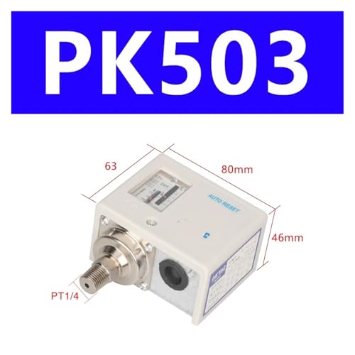 Controlador de presión PK503 e interruptor compatible PK506 PK510 de 8mm 2