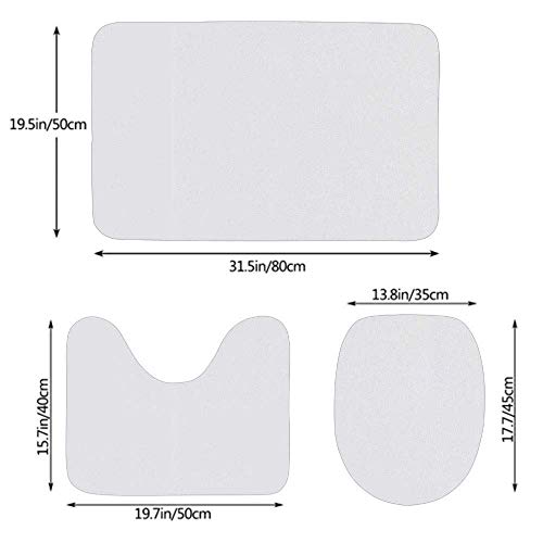 Maschinenwaschbare Badematten Afrika Geographie Weltkarte Rendern Bildung Ausbildung 3D Vintage Amerika Asien Australien… – Bild 3