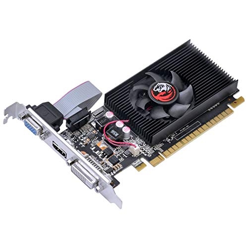 PLACA DE VIDEO NVIDIA GEFORCE GT 710 2GB DDR3 64 BITS COM KIT LOW PROFILE SINGLE FAN - PA710GT6402D3LP - PCYES - Imagem 5