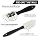 Amabro 3-Piece Suede & Nubuck Shoe Care Kit - 4-Sided Brush, Suede Leather Cleaner, Eraser for Easy Stain Removal