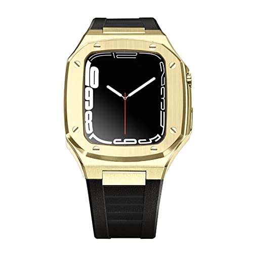 Bracelet de luxe en métal et étui robuste antichoc pour protéger votre iWatch 45mm