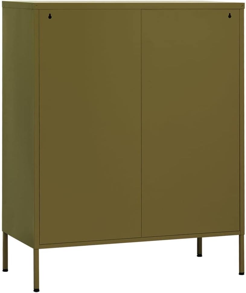 Back view of the vidaXL cabinet showing wall attachment points