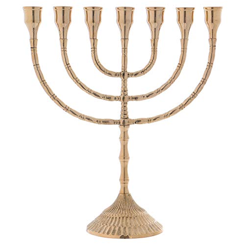 Seven Flame Candelabrum, in Antique Gilded Brass 30 cm