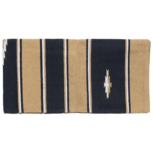 Tough 1 Wool Sierra Saddle Blanket, Taupe/Black , 30