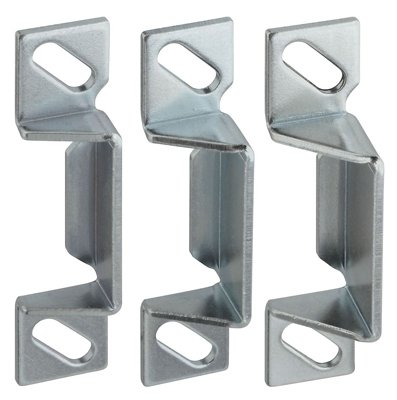 Gâche rigide de remplacement N349-258 zinc pour réparer une porte qui ferme mal lot de 5