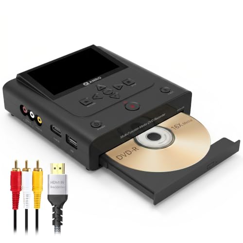 Amazon | 2025年新モデル Clariviews 小型多機能メディアDVDレコーダー