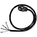 Certified Appliance Accessories 40-Amp Appliance Power Cord, 4 Prong Range Cord, 4 Wires with Eyelet Connectors, 5 Feet, Copper Wire