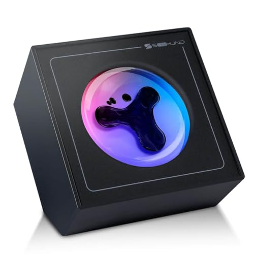 sovenomund Dancing Ferrofluid Lautsprecher Sound Visualizer Wohnzimmer & Büro Geschenk für Vater & Ehemann (ohne Lautsprecher)