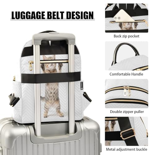 Sac à dos Tabby ludique debout de taille Medium pour femme