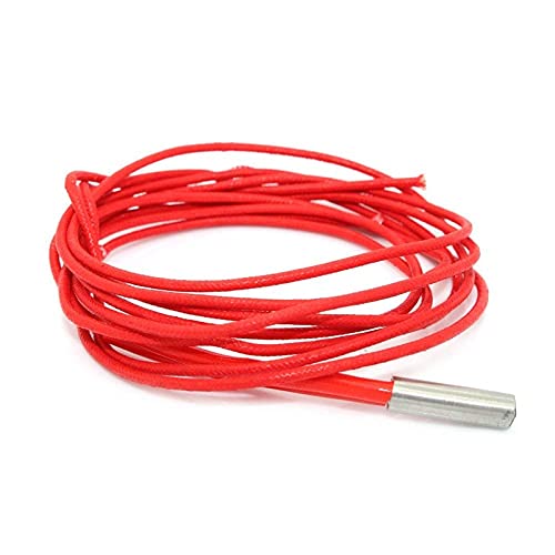Lysee 3D Printer Parts & Accessories - 1Pcs 12V/24V 40W Ceramic Cartridge Heater 6mm20mm for Extruder 3D Printer Parts Heating Tube Heat 12V40W 1M/1.5M Extrusion Part - (Size: 12V 40W 1.5M)