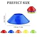 GRSECPO 100/50 Pack Soccer Cones, Disc Cones for Sports Training with Mesh Bag, Sports Cones for Training Drills Practice (15)