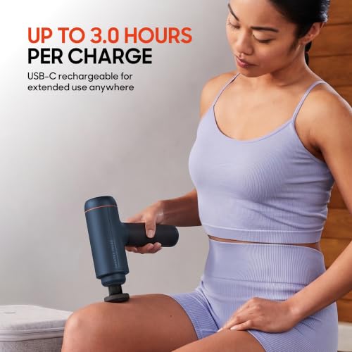 Image of Sharper Image PowerBoost Max Massage Gun [2026 Version] Anti-Stall Deep Tissue Percussion Massager| 7 Speeds| Workout Muscle Recovery| Pain Relief| Back & Shoulder Massage Tool| Gifts for Men Women