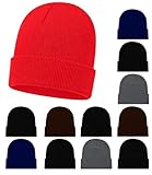 Kids Winter Beanies, 12 Pack Warm Cold Weather Hats Boys Girls Children