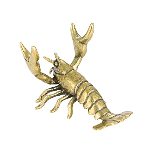 Image of Novelty Crayfish Statue Pen Holder Lobster Figurine Decor Crafts for Desktop