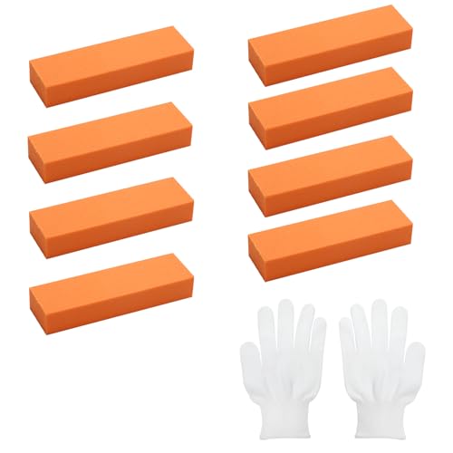 Borrador de cal de acero inoxidable para limpieza - Eliminador de óxido sin arañazos de goma para cocina, baño, cristal, borrador de cal reutilizable para fregadero y grifo