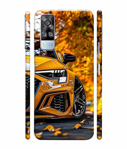 Image of Racing Car Rider Printed Hard Back Case Cover & Compatible for Vivo Y51 / Vivo Y31 / Vivo Y51A (Multicolor) - D1815