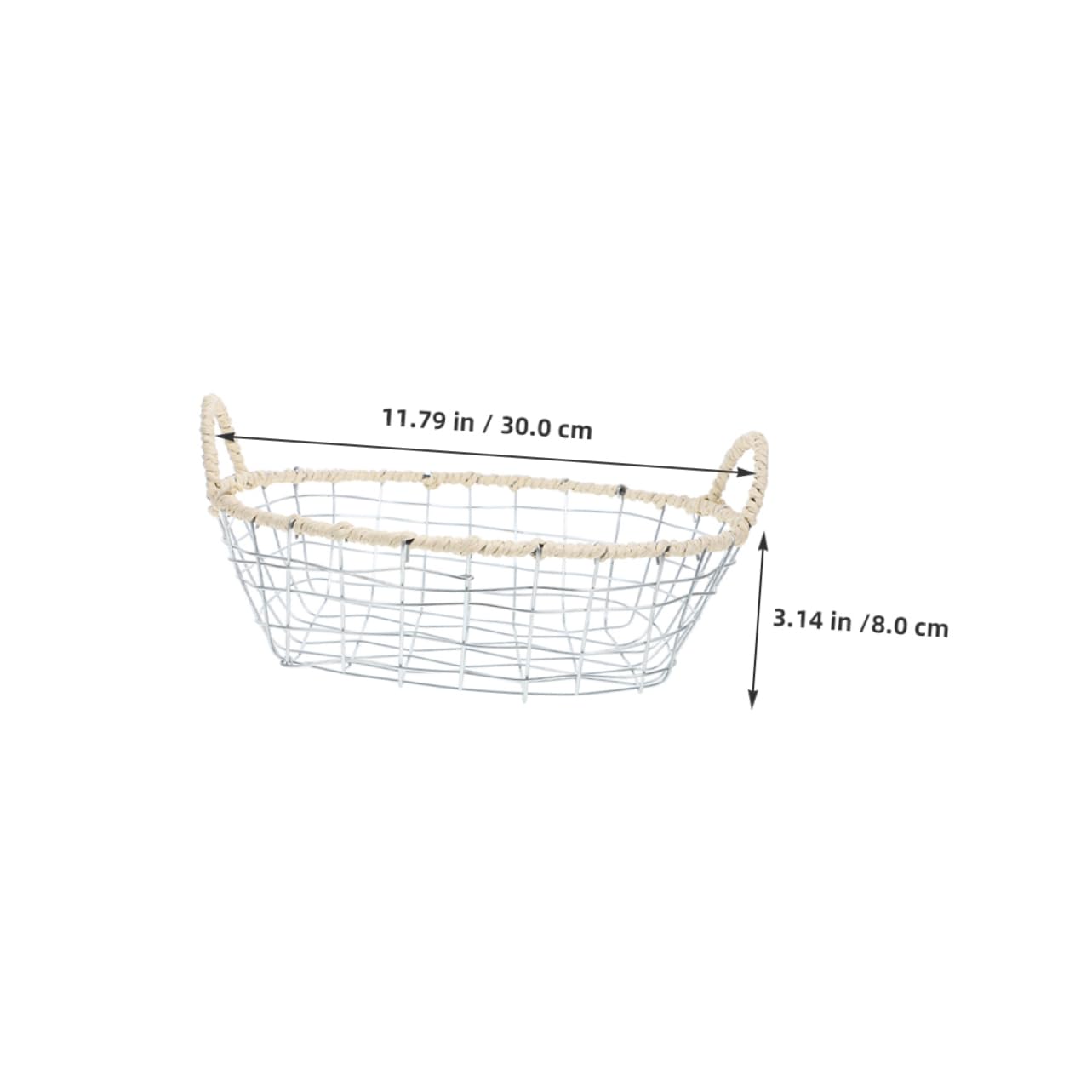 IWOWHERO Iron Wire Fruit Storage Basket Portable Organizer for Snacks Fruits and Bread Versatile Kitchen Holder with Modern Design for Countertop and Pantry Use