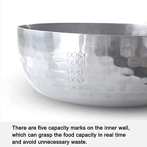 Cdycam Milk Pan 18cm Yukihira Stainless Steel Saucepan Multifunctional Sauce Pot with Wooden Handle (18cm, Stainless Steel) - Image 4