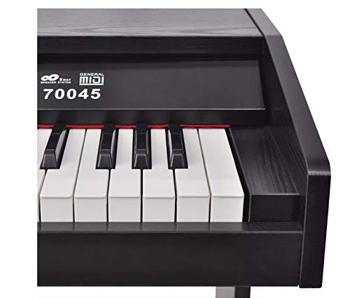 Piano numérique de 88 touches, Piano électronique avec support et pédales pour débutants et enfants, noir - Les Beatles, Paul McCartney, John Lennon, RIngo Starr, George Harrison Piano numérique de 88 touches, Piano électronique avec support et pédales pour débutants et enfants, noir – Image 5