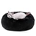 Vanansa Grand lit pour Chien et Chat - Lavable - pour Chiens et Chats de Taille Moyenne et Grande,Confortable et Moelleux - 4 Tailles pour Un Sommeil Doux et Chaud, Noir 40cm