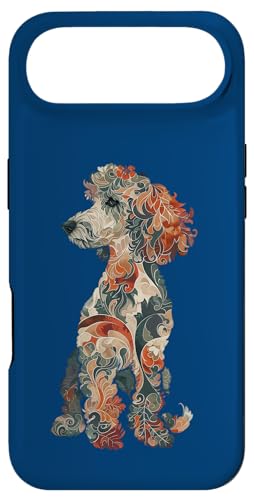 Womens & Girls Multicolored Cute Folk Art Poodle Lover Case for iPhone Air