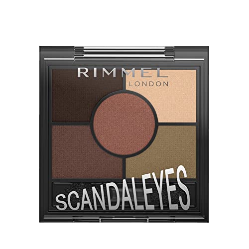 Rimmel Glam Eyes HD 22 Brixton Brown Eyeshadow Cosmetics, Multicoloured, Unique