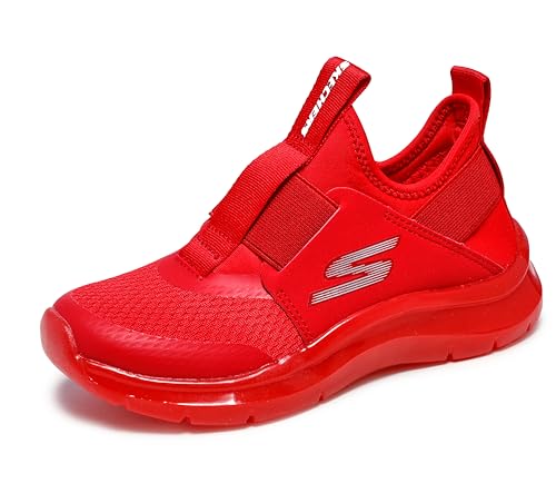 Skechers Boys' Skech Fast Ice, Red, 6 Big Kid