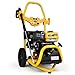 RocwooD Petrol Pressure Washer Max 3190 PSI 7HP Electric Start 10 Litre High Power Jet Portable Driveway Garden Car Wash Patio Deck Fence Yellow Accessories Lance Nozzle