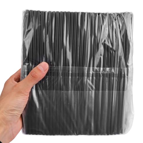 Image of Tomnk 300pcs Straws Disposable, 8.25 Inches Plastic Straws, Plastic Drinking Straws for Tumblers and Ice Coffee