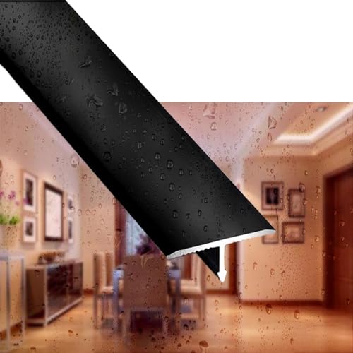XWZFFAI Tira de transición de borde de piso de moldura en T, tira de aluminio para puertas, tira de piso laminada, reductor de tira de umbral de transición, tira divisora de piso para ranura de borde