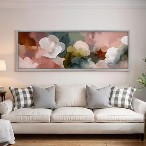 Toile imprimée grand format pour réchauffer l'ambiance d'un salon blanc - 4